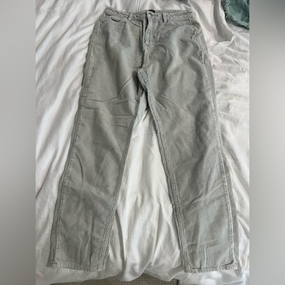 Light green BDG corduroy pants.